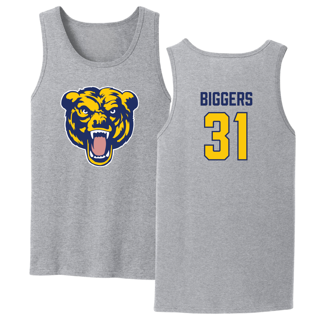 Carolina University Baseball Sport Gray Tank Top - #31 Jaylen Biggers