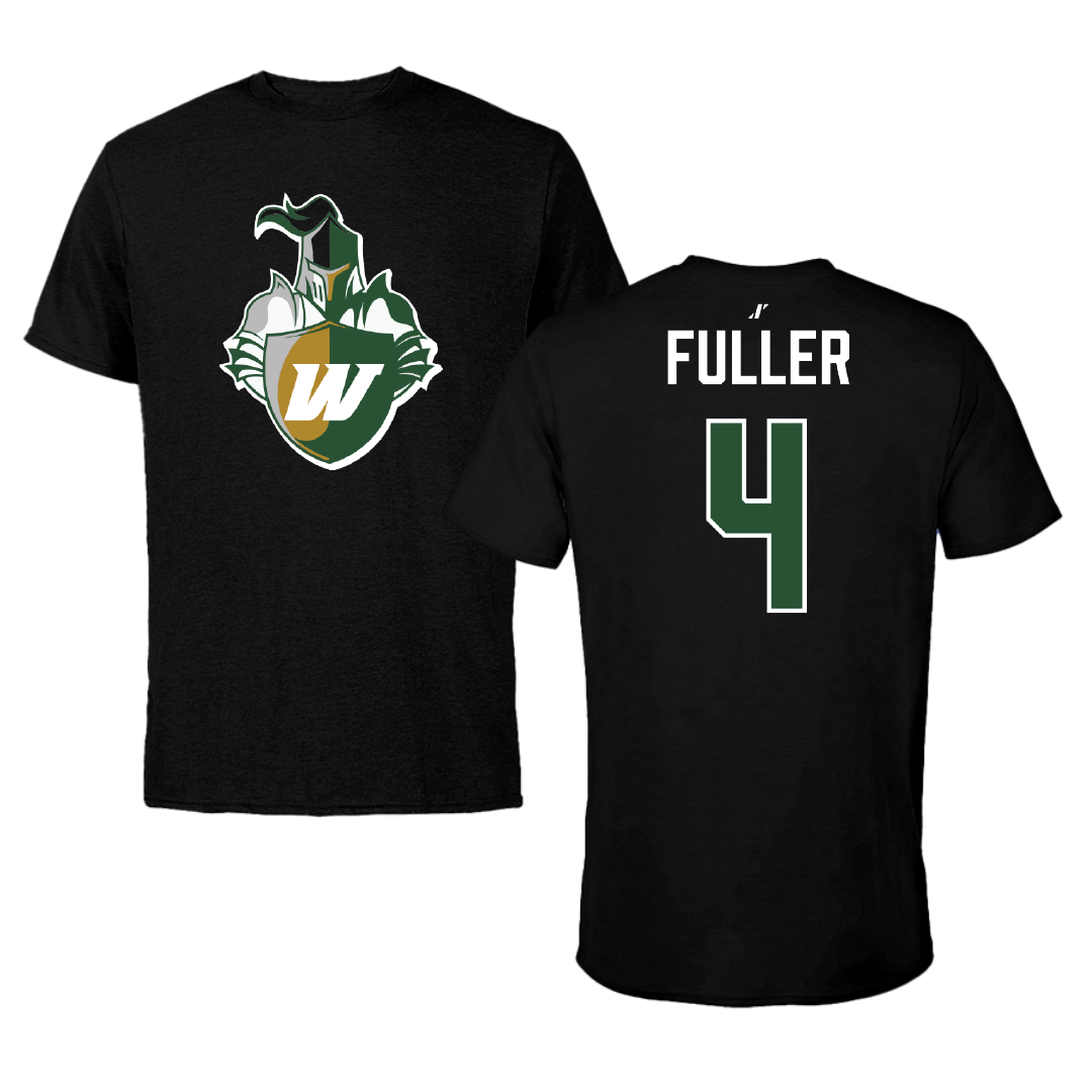 Webber International University Football Black Performance Tee - #4 Anthony Fuller
