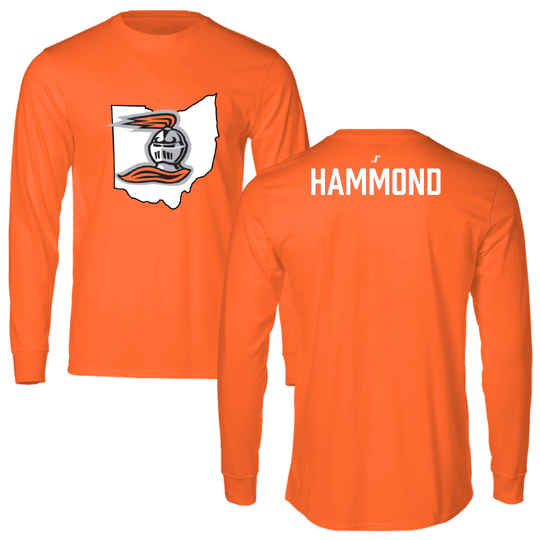 Heidelberg University Golf (M) Orange State Performance Long Sleeve - Austin Hammond