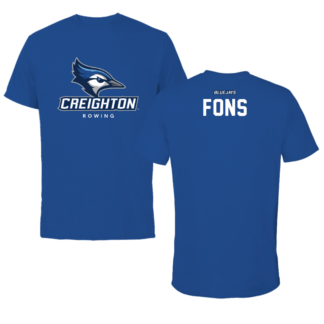 Creighton University Rowing Blue Performance Tee - Ruari Fons