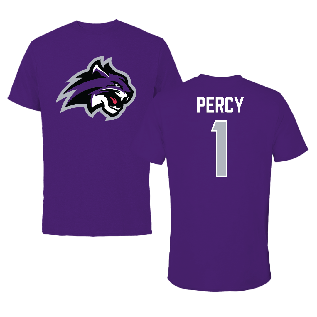 Wiley University Marching Band Purple Tee - #1 Deterrius Percy