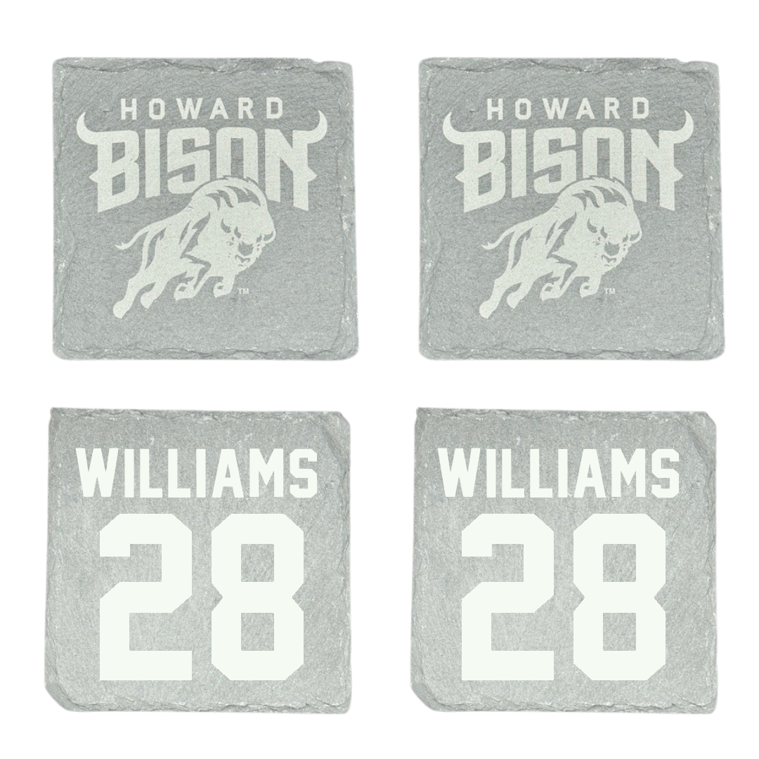 Howard University Soccer (W) Stone Coaster (4 Pack)  - #28 Leah Williams