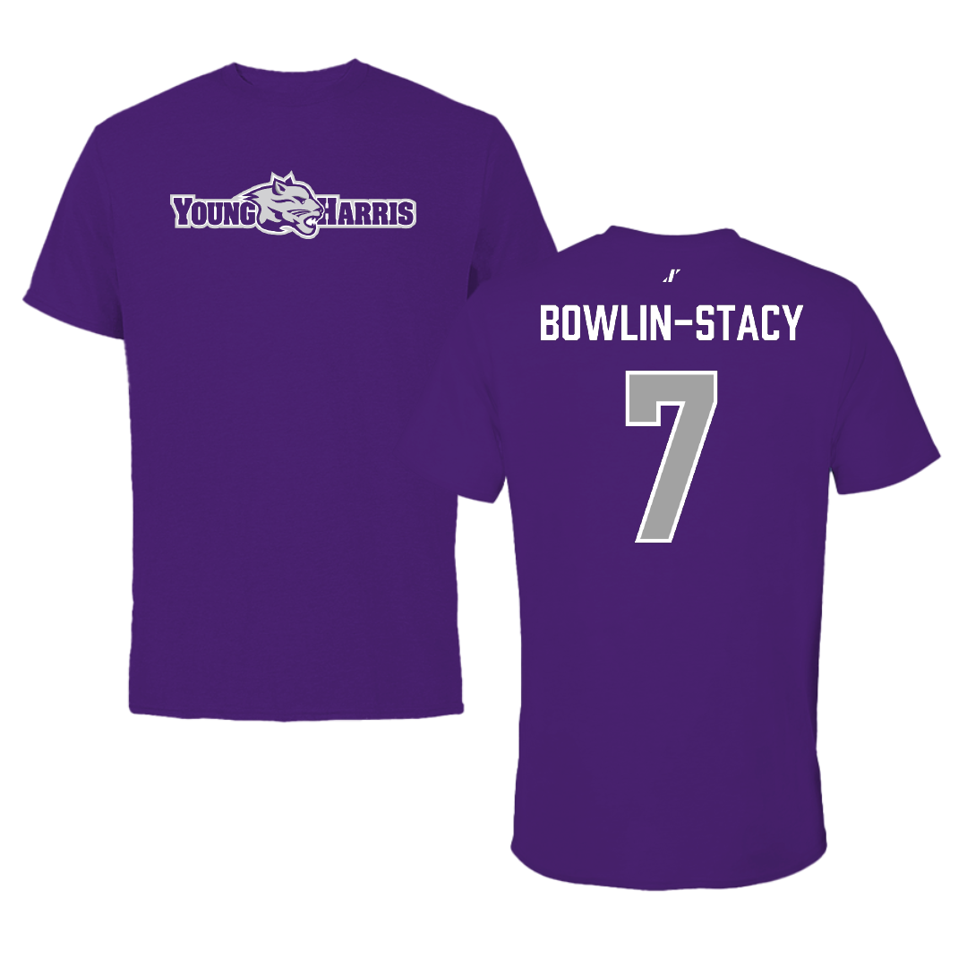Young Harris College Soccer (W) Purple Tee - #7 Sunny Bowlin-Stacy