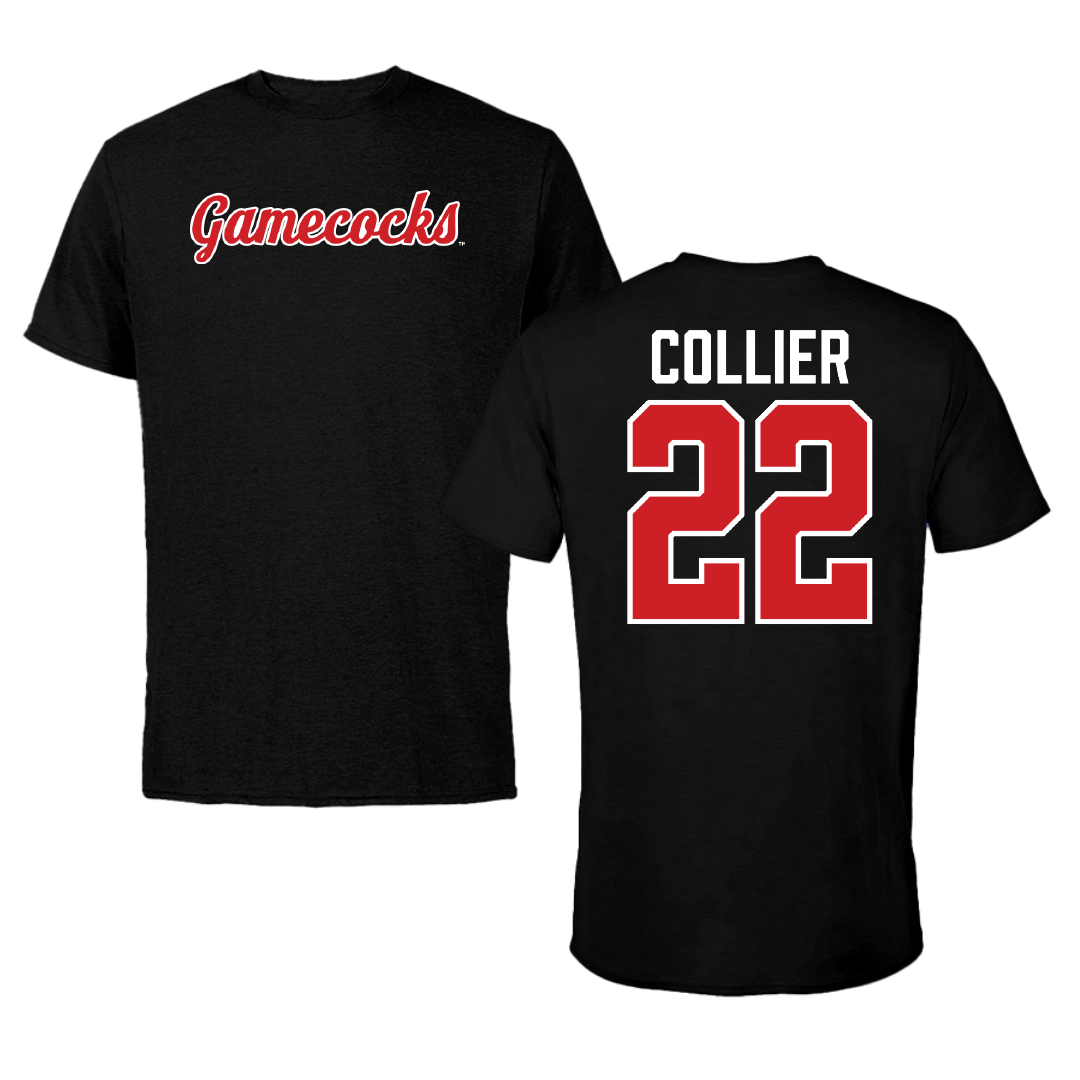 Jacksonville State University Football Black Tee - #22 Travis Collier