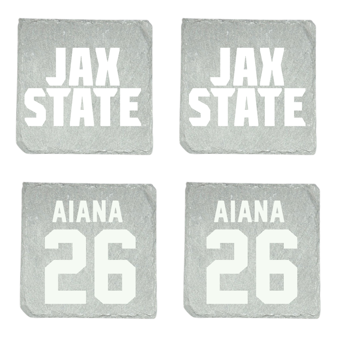 Jacksonville State University Volleyball Stone Coaster (4 Pack)  - #26 Hana Aiana