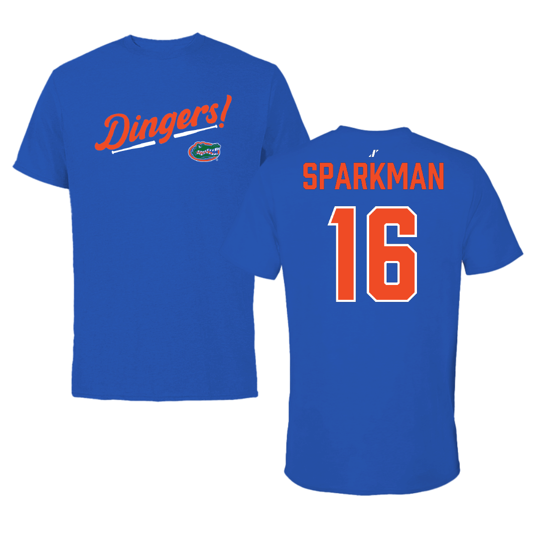 University of Florida Softball Blue Dingers Performance Tee - #16 Allison Sparkman