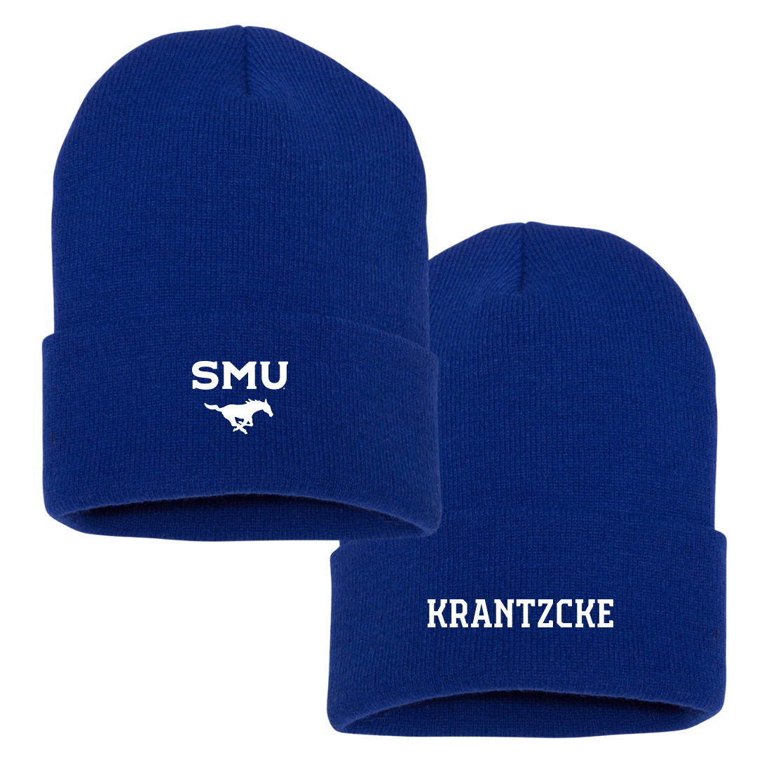 Southern Methodist University Swimming & Diving Blue Beanie - Izzy Krantzcke