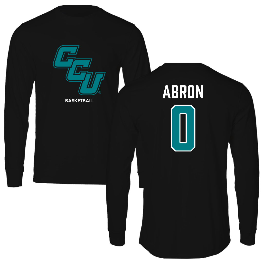 Coastal Carolina University Basketball (W) Black Long Sleeve - #0 Tiara Abron