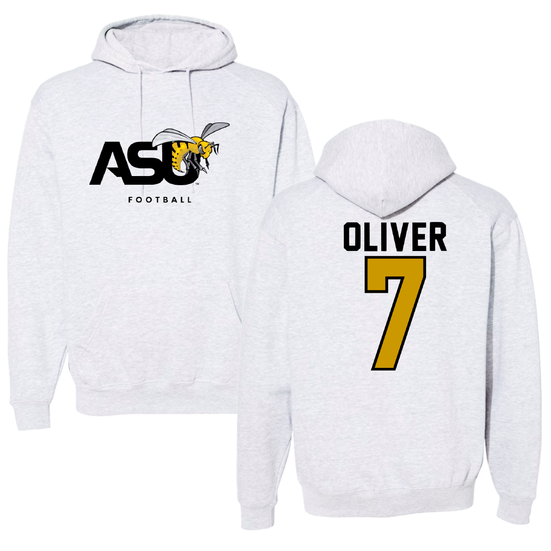 Alabama State University Flag Football Gray Hoodie - #7 Janiyah Oliver