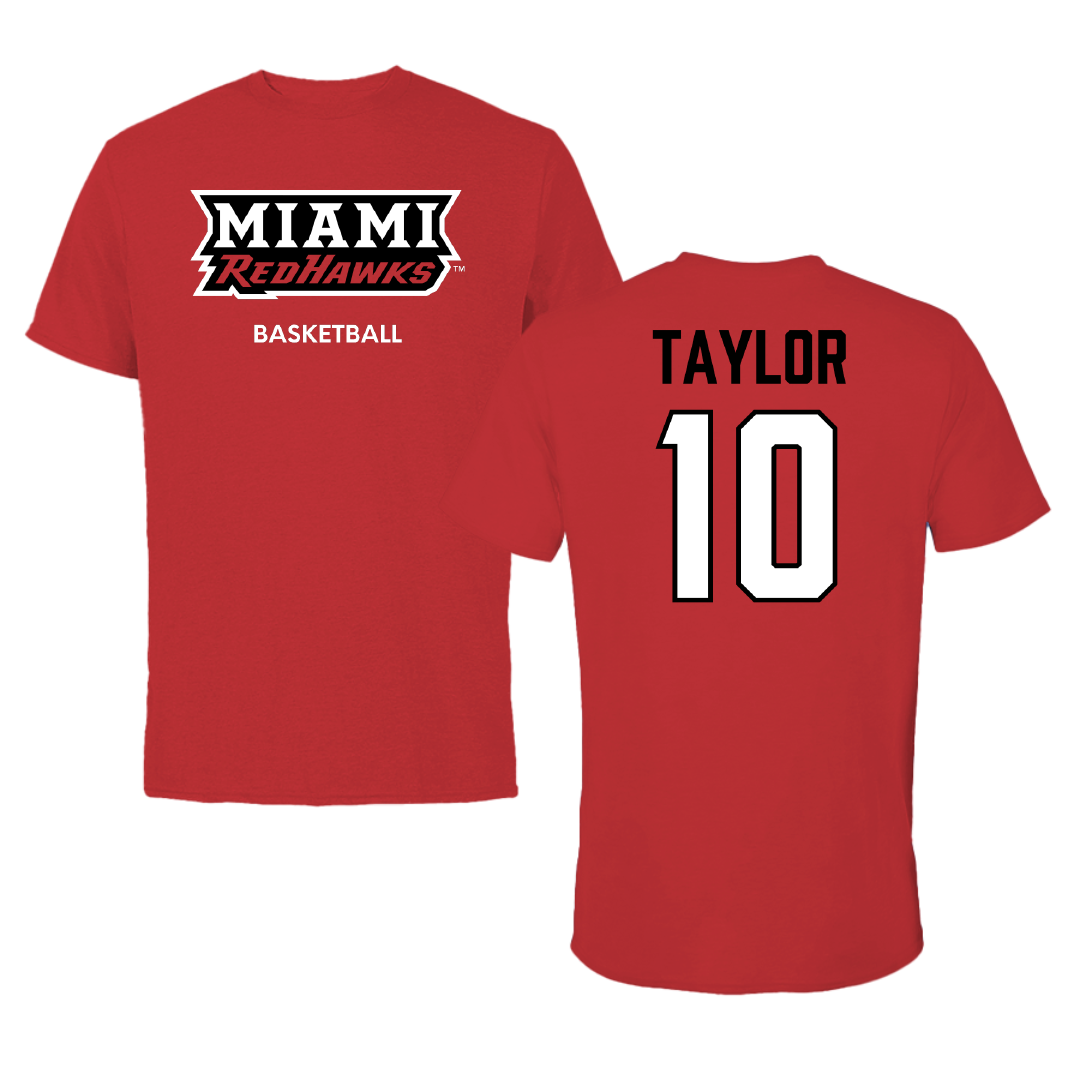Miami University (Ohio) Basketball (W) Red Performance Tee - #10 Macie Taylor