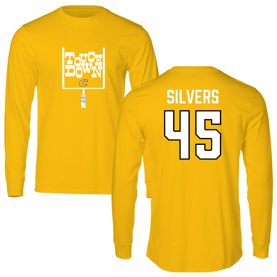 Centre College Football Gold Touchdown Performance Long Sleeve - #45 Caleb Silvers