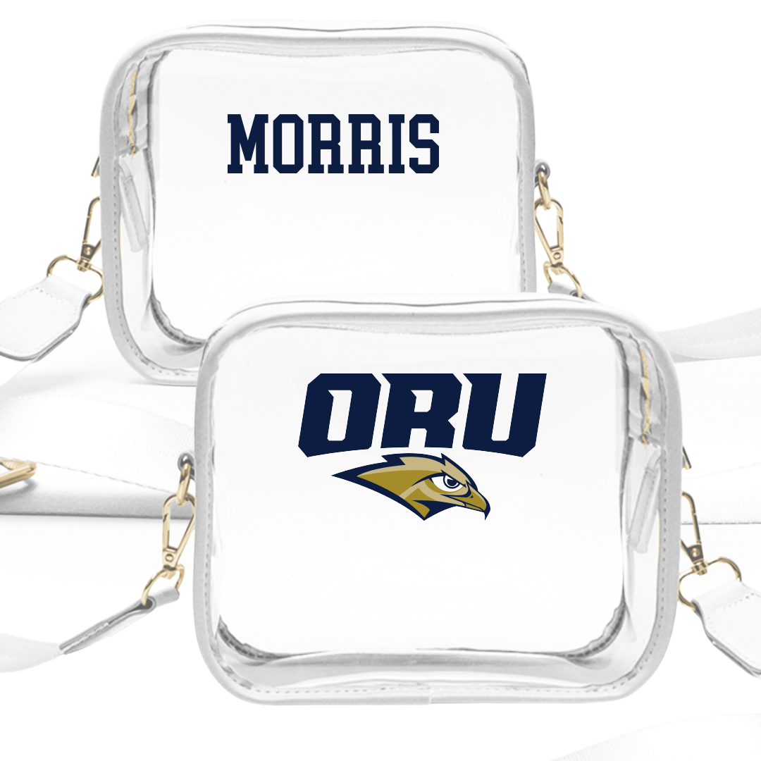 Oral Roberts University Golf (M) White Clear Stadium Bag - Sam Morris