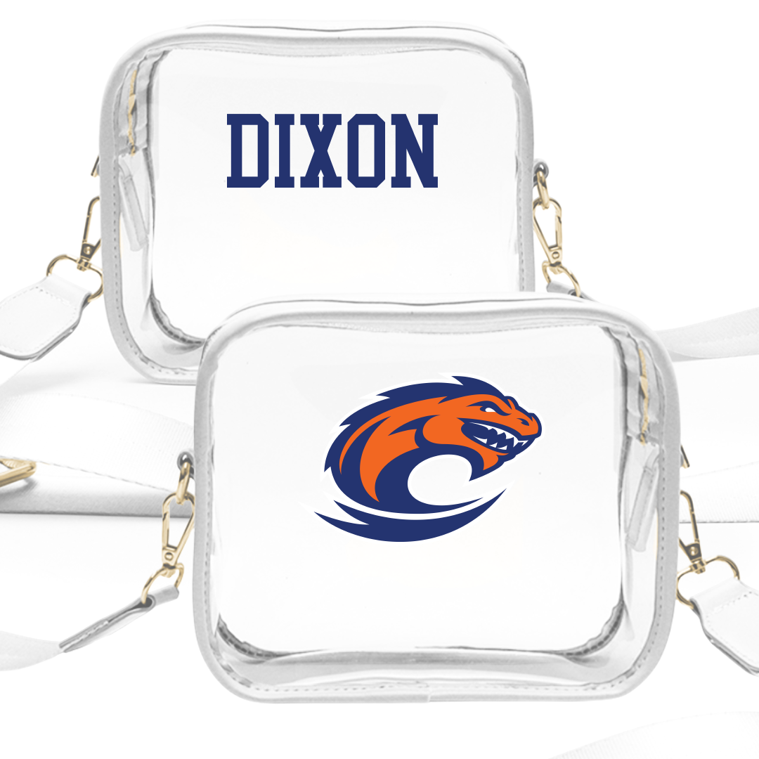 Clayton State University TF and XC White Clear Stadium Bag - Emanuel Dixon