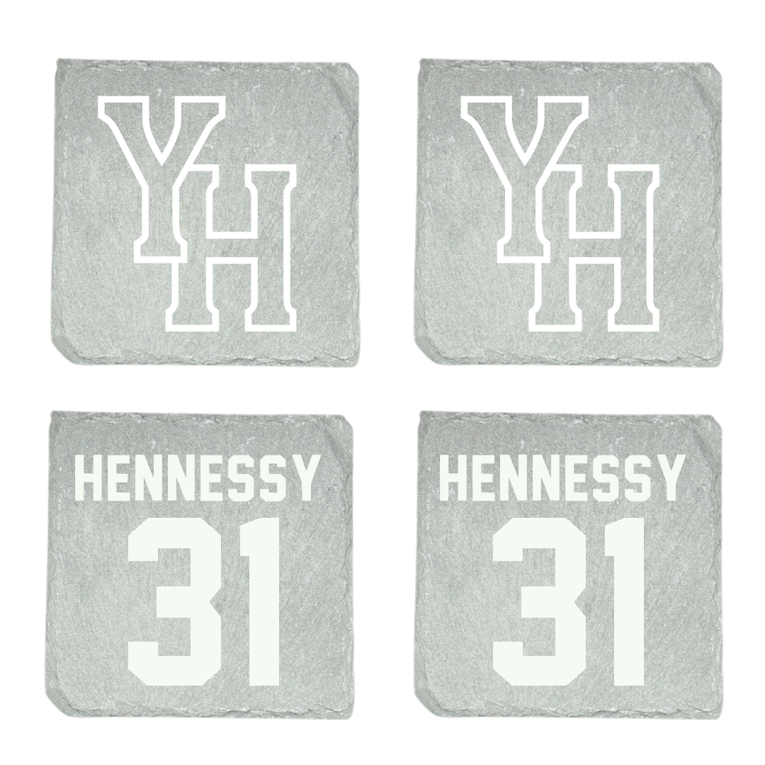 Young Harris College Lacrosse Stone Coaster (4 Pack)  - #31 Hayden Hennessy
