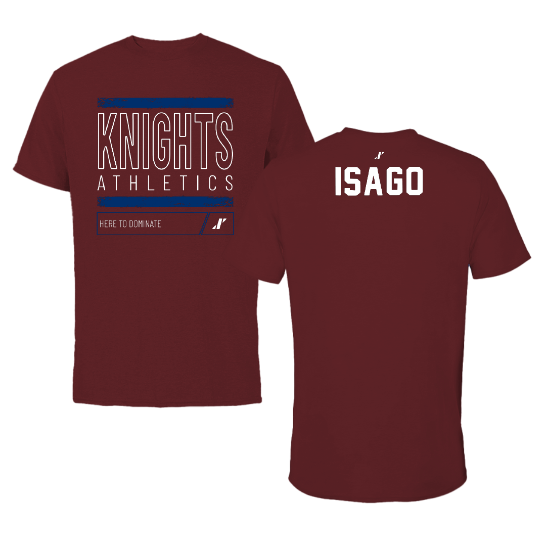 Fairleigh Dickinson University-Metropolitan Campus Tennis Maroon Dominate Performance Tee - Namie Isago