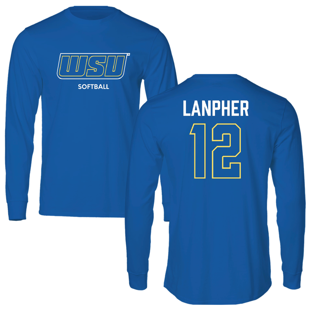 Worcester State University Softball Blue Long Sleeve - #12 Emma Lanpher