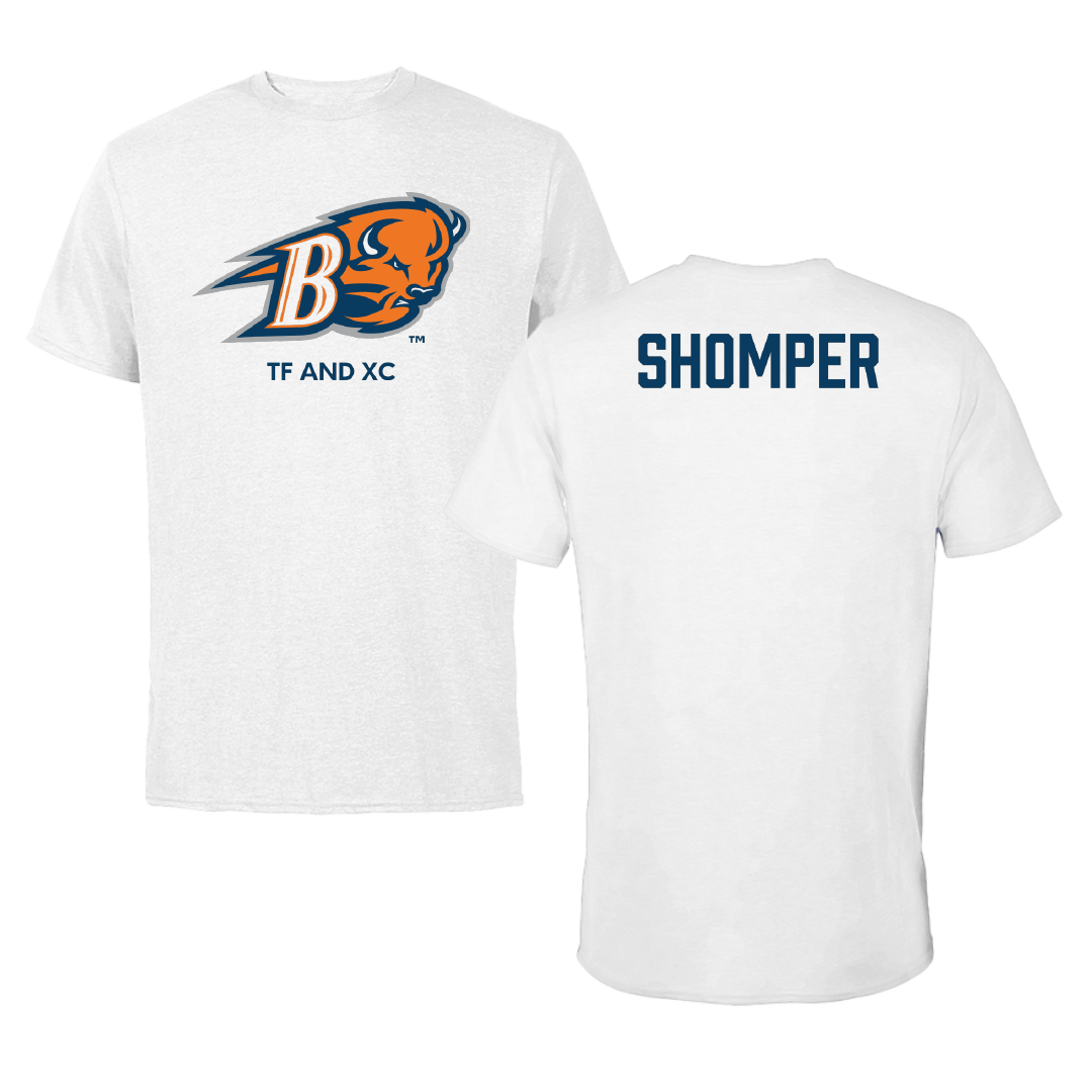 Bucknell University TF and XC White Tee - Wade Shomper