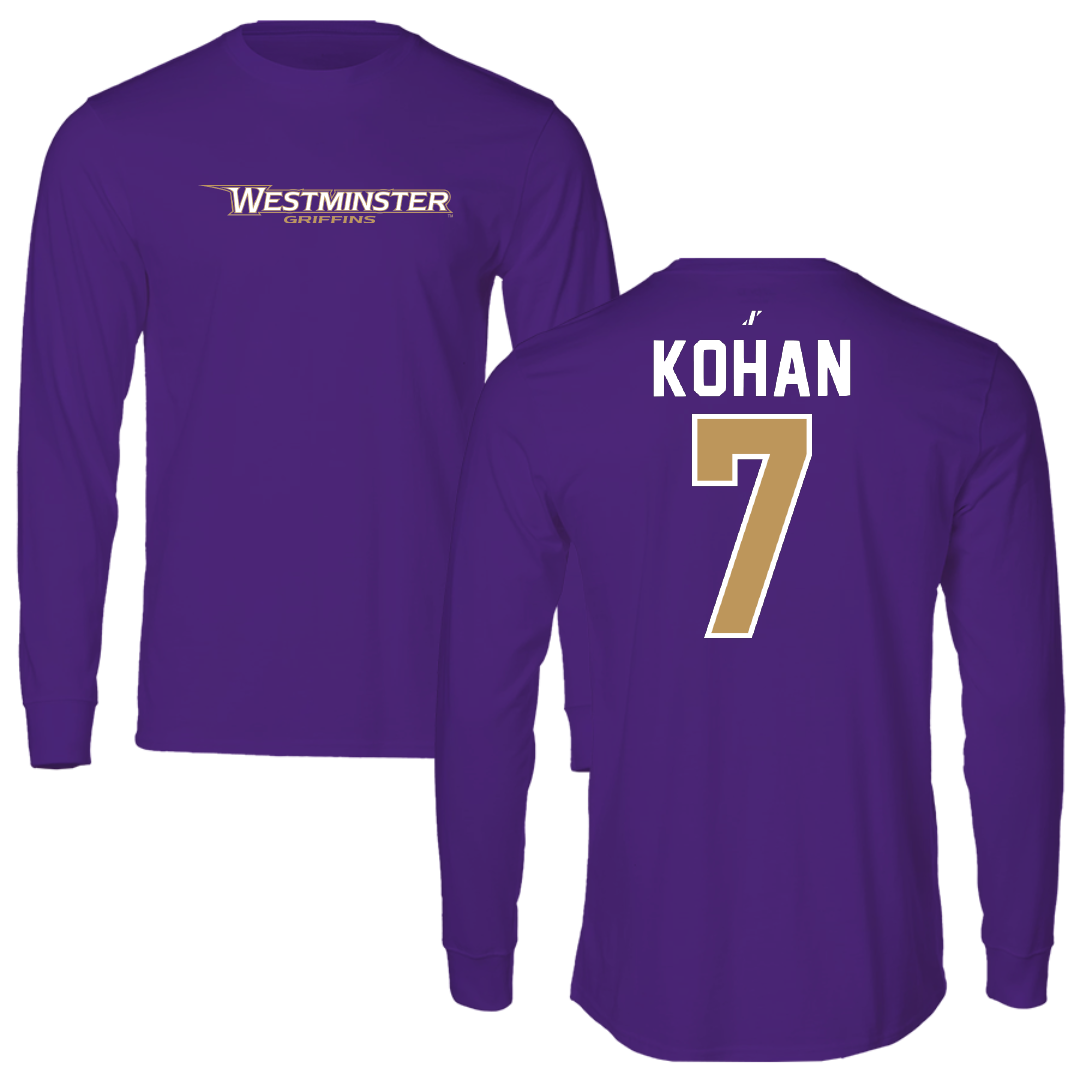 Westminster University (Utah) Lacrosse Purple Performance Long Sleeve - #7 Jadyn Kohan