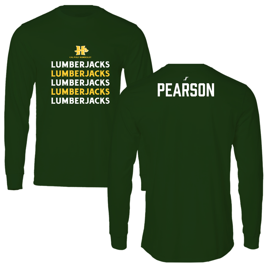 Cal Poly Humboldt TF and XC Forest Green General Long Sleeve - Bryce Pearson