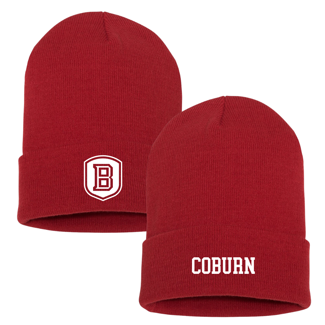 Bradley University Golf (W) Red Beanie - Peyton Coburn