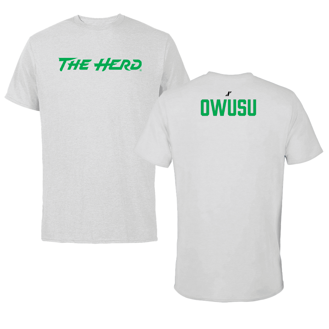 Marshall University TF and XC Light Gray Tee - Jonathan Owusu