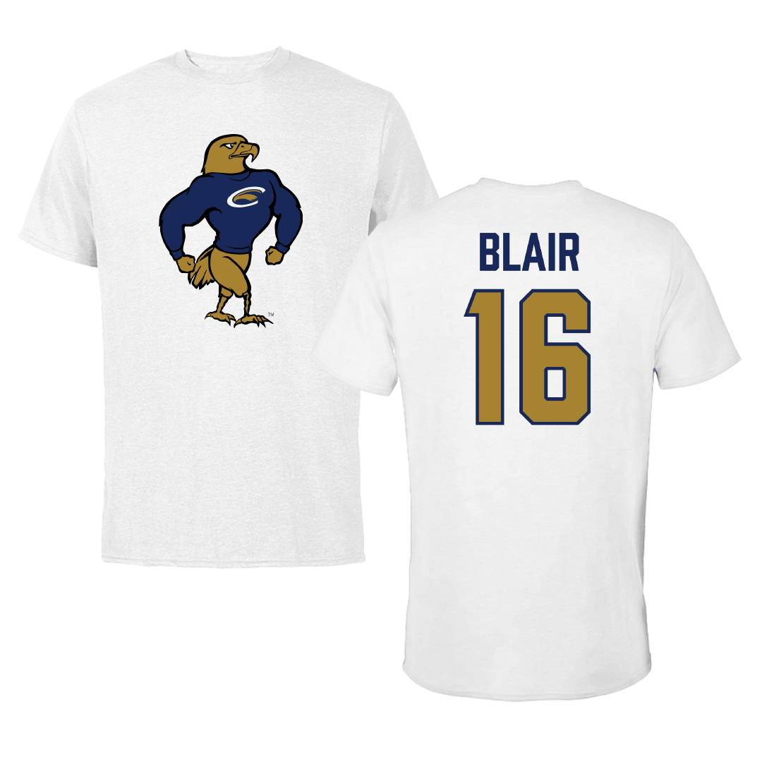 PennWest Clarion Soccer White Performance Tee - #16 Addison Blair