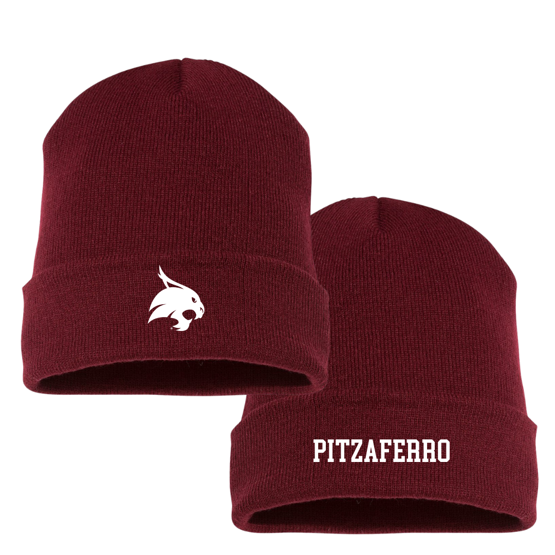 Texas State University Cheer Maroon Beanie - Lexi Pitzaferro