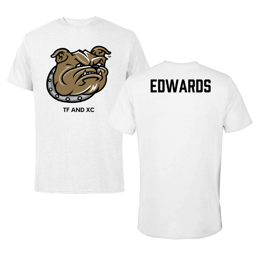 Bryant University TF and XC White Tee - Kendrick Edwards