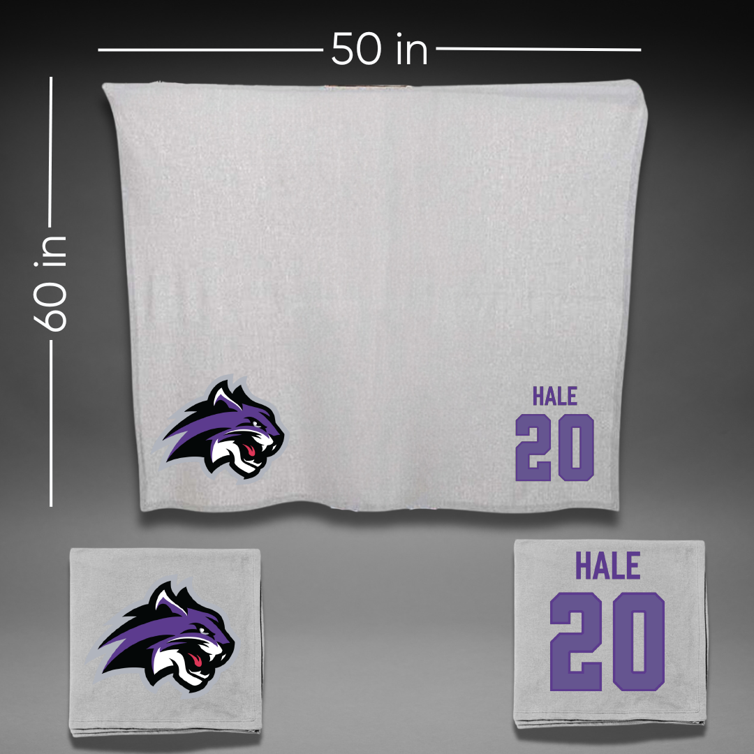 Wiley University Basketball (W) Gray Blanket - #20 Cailan Hale