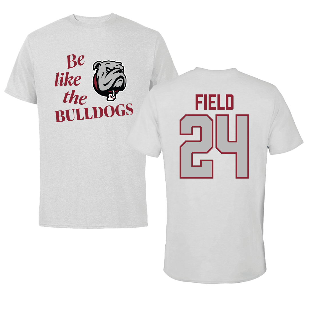 Dean College Lacrosse Light Gray Be Like Us Tee - #24 Tommy Field