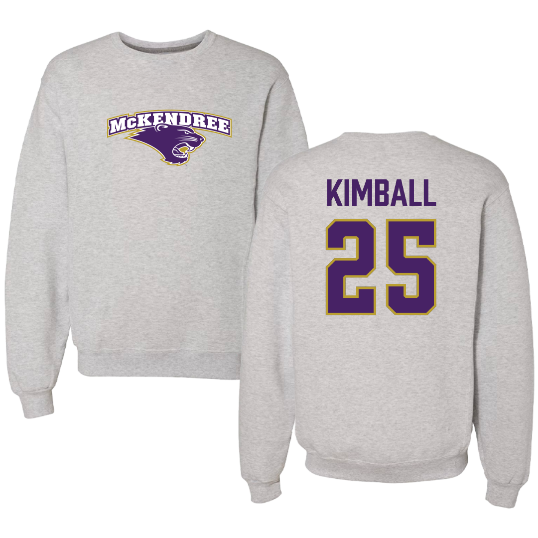 McKendree University Bowling (W) Light Gray Crewneck - #25 Shanna Kimball