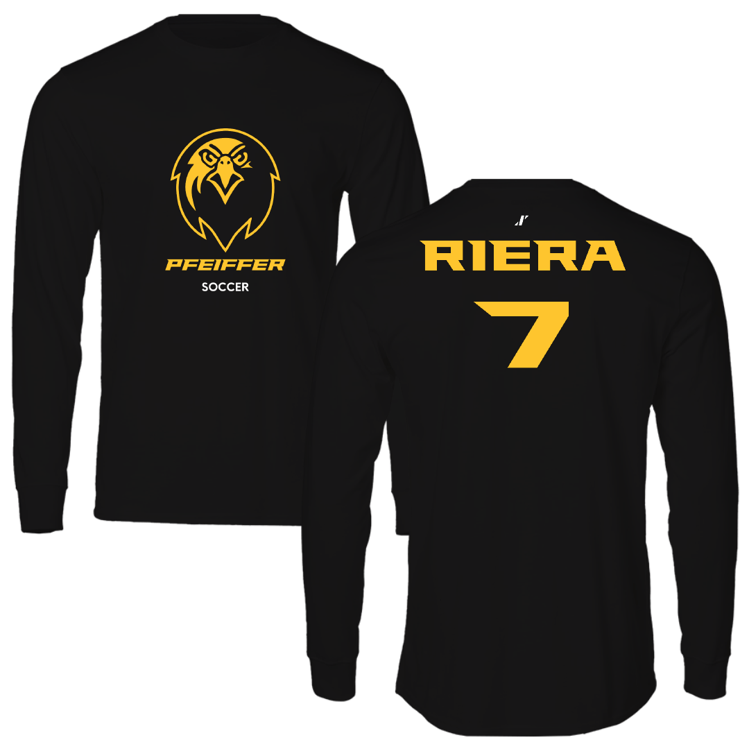 Pfeiffer University Soccer (W) Black Long Sleeve - #7 Yailine Riera