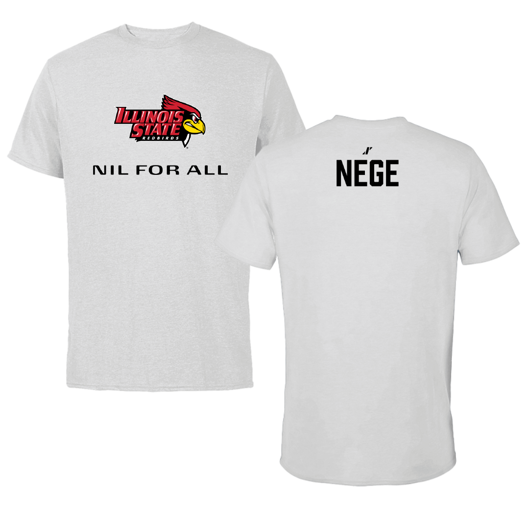 Illinois State University Football Light Gray NIL for ALL Tee - Gabriel Nege