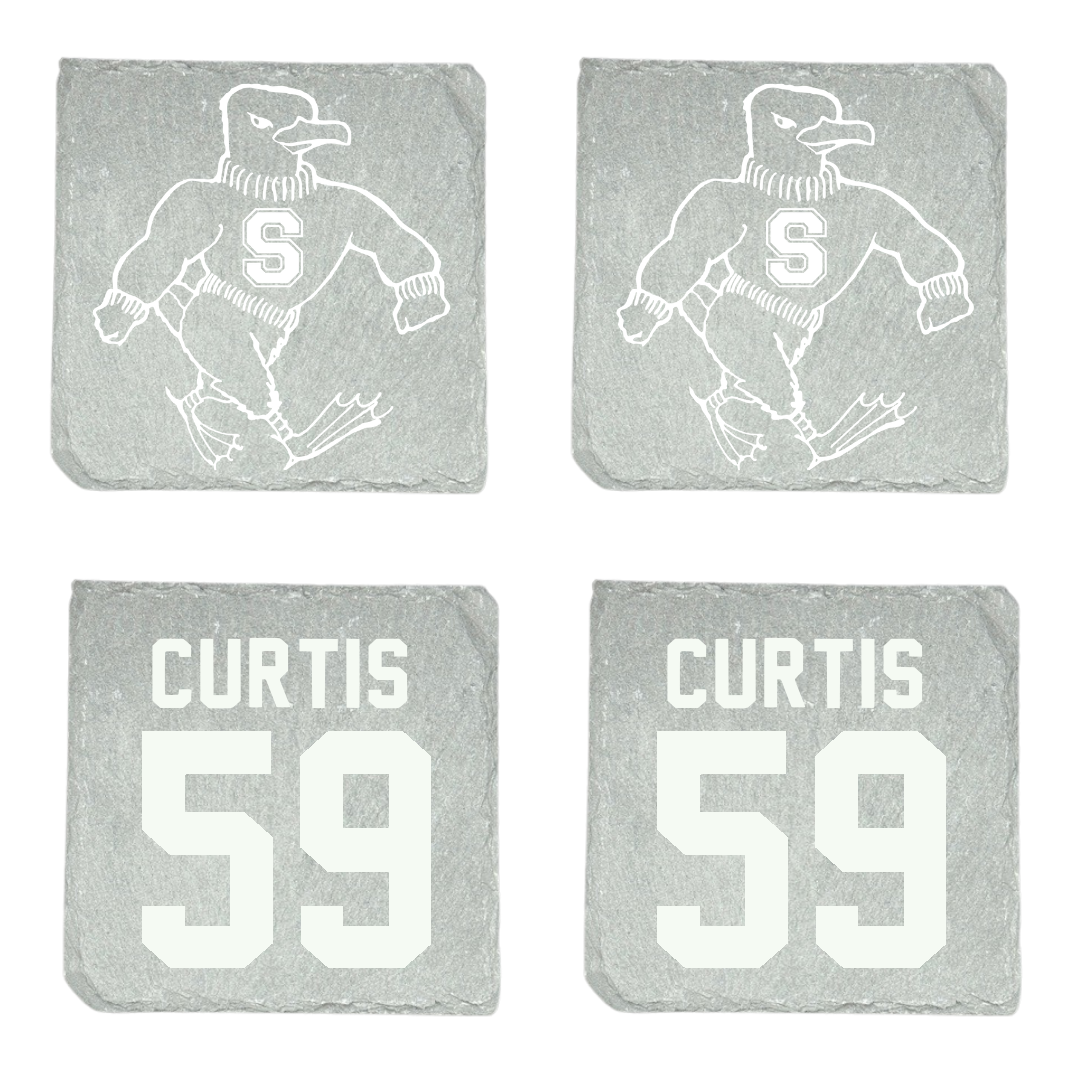 Salisbury University Football Stone Coaster (4 Pack)  - #59 GT Curtis