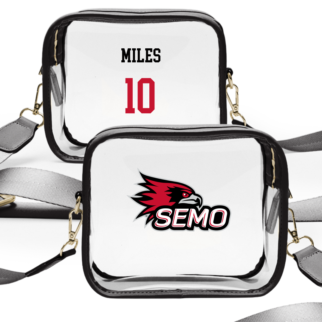 Southeast Missouri State University Softball Black Clear Stadium Bag - #10 Sydney Miles