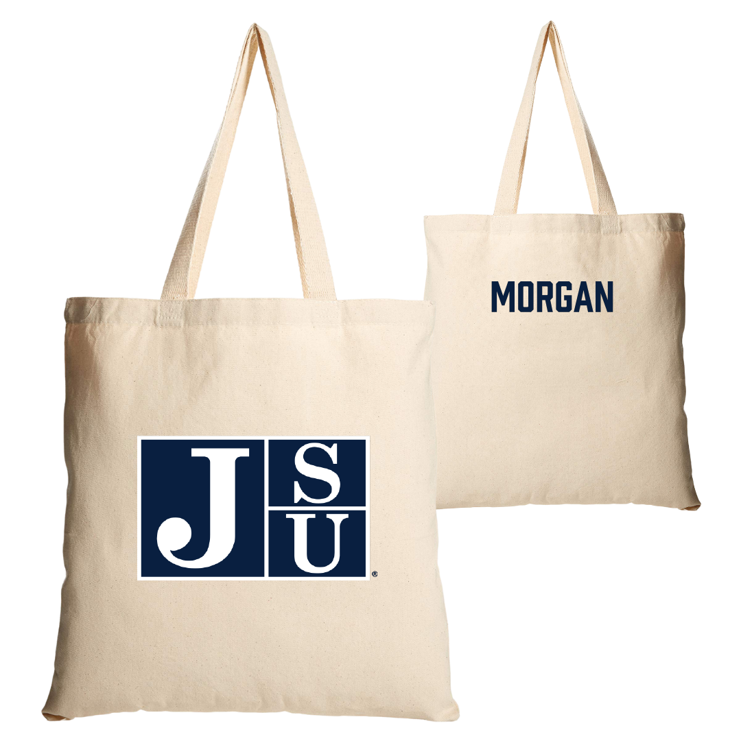 Jackson State University Cheer Tan Canvas Tote Bag - Tylah Morgan