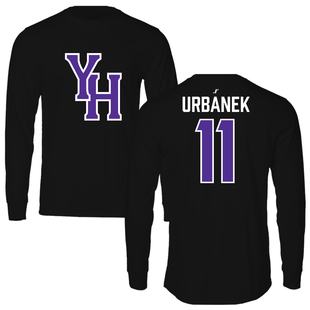 Young Harris College Volleyball Black Performance Long Sleeve - #11 Kathryn Urbanek