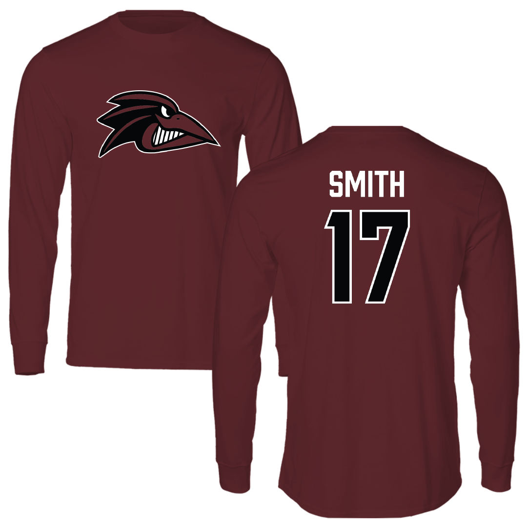 Franklin Pierce University Lacrosse (M) Maroon Long Sleeve - #17 Nick Smith