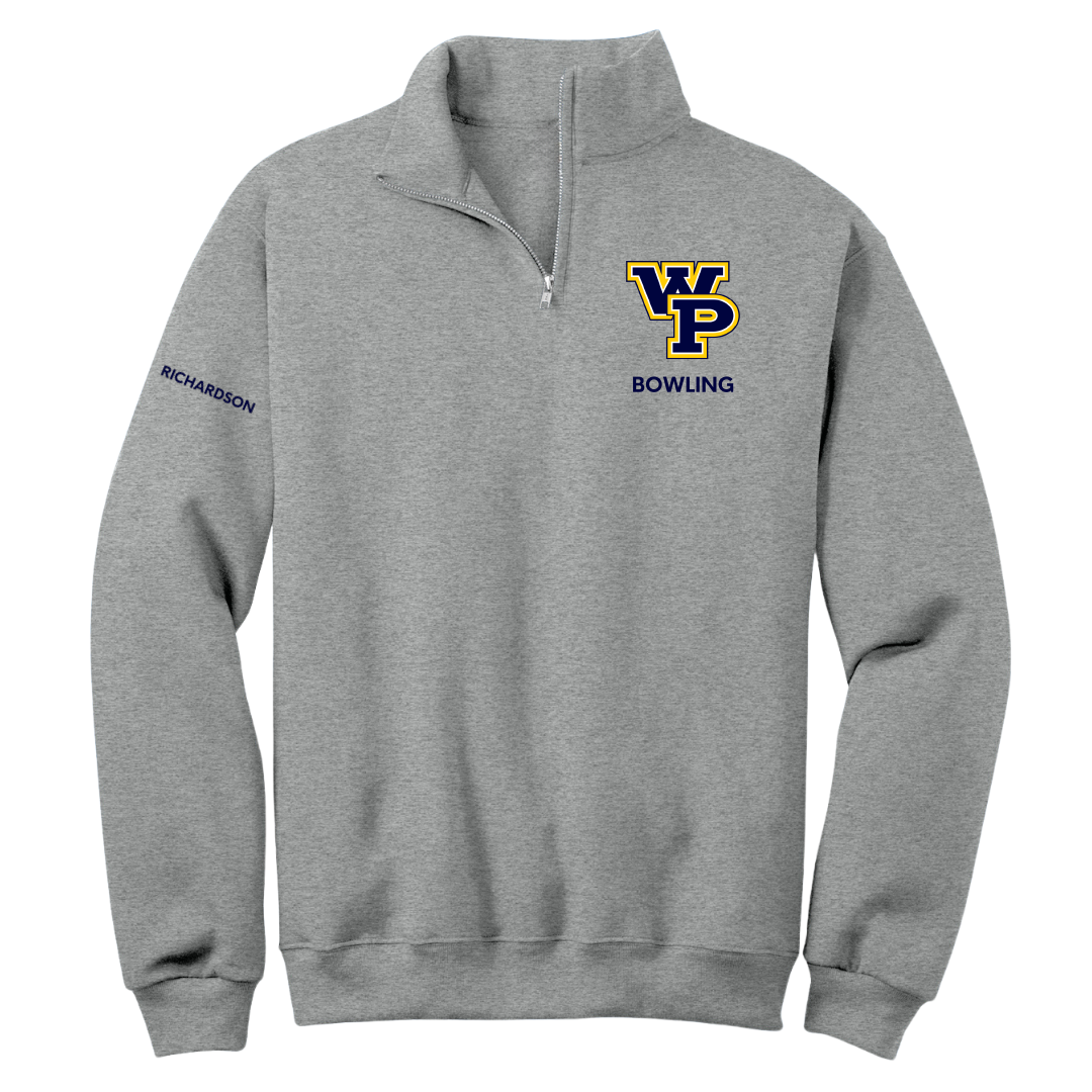William Penn University Bowling (W) Sport Gray Quarter-Zip - Addison Richardson