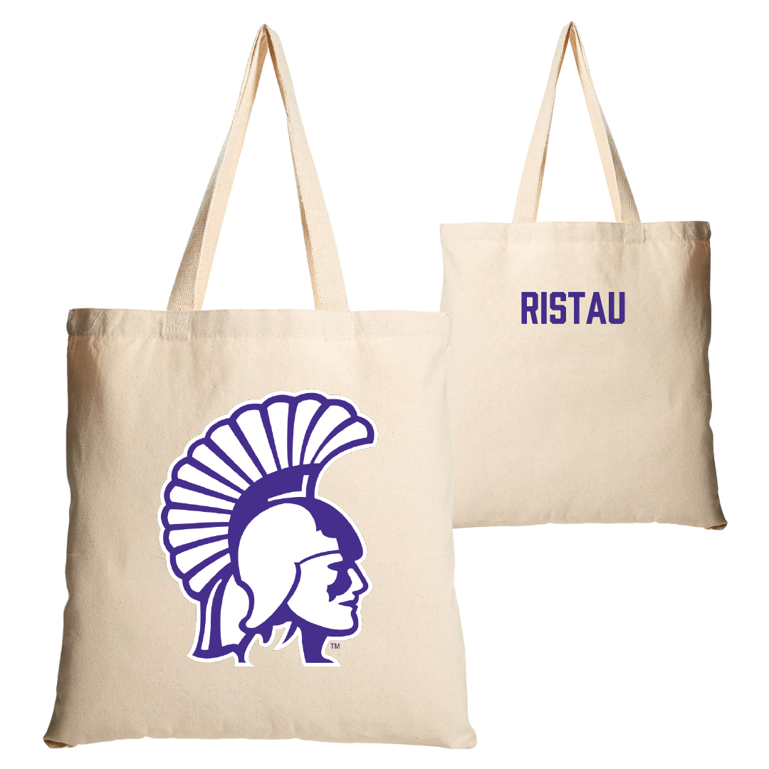 Winona State University Tennis Tan Canvas Tote Bag - Lainy Ristau
