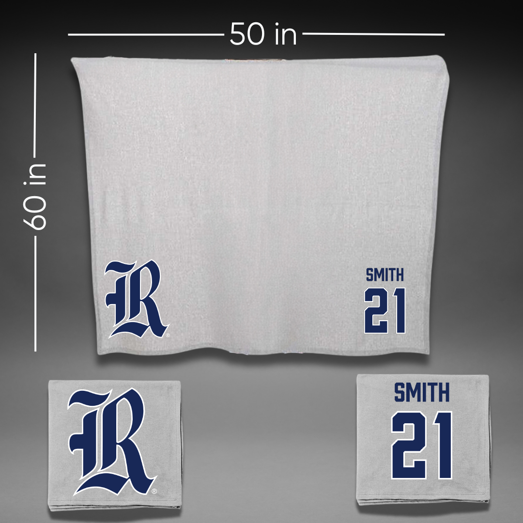 Rice University Volleyball Gray Blanket - #21 Arissa Smith