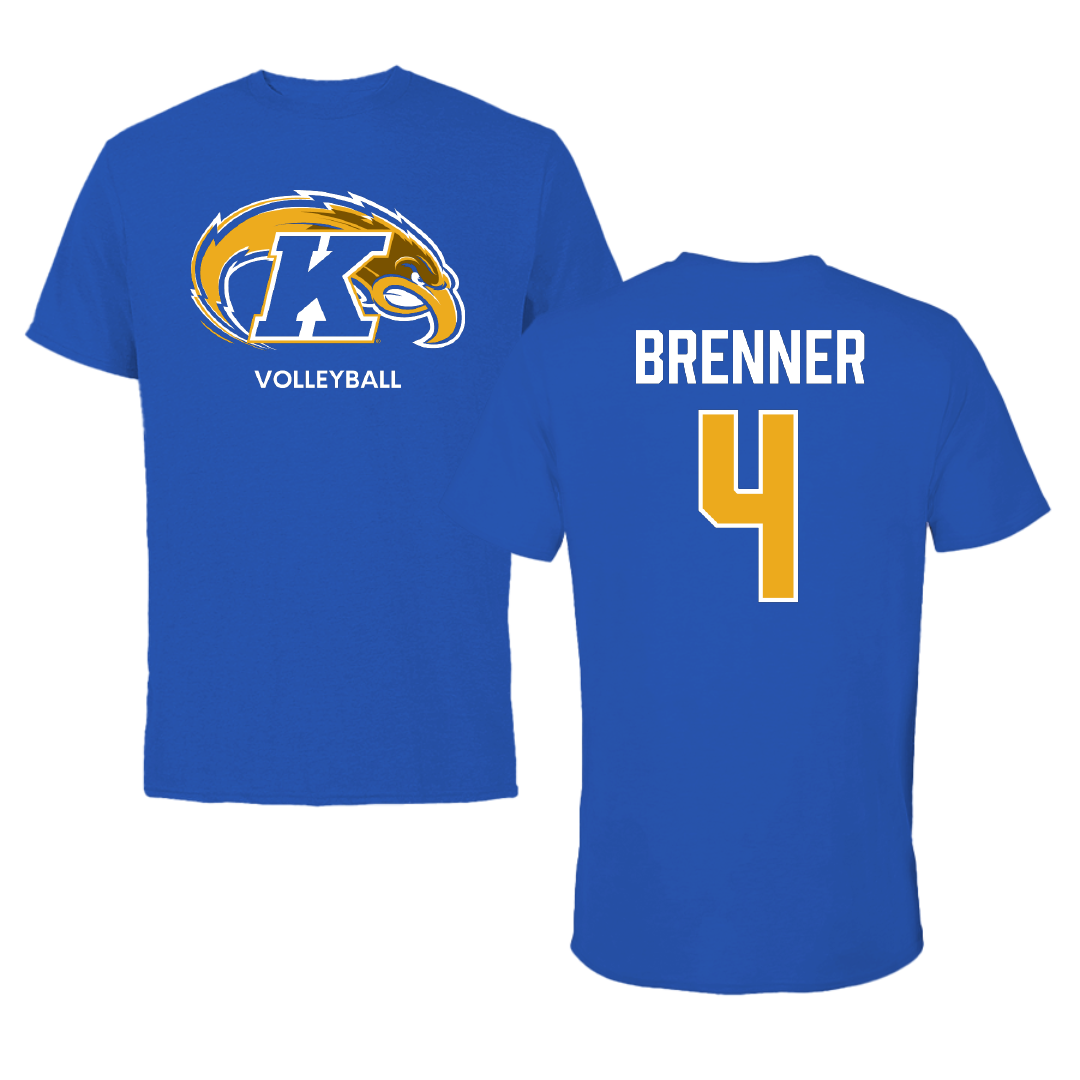 Kent State University Volleyball (W) Blue Tee - #4 Hailey Brenner