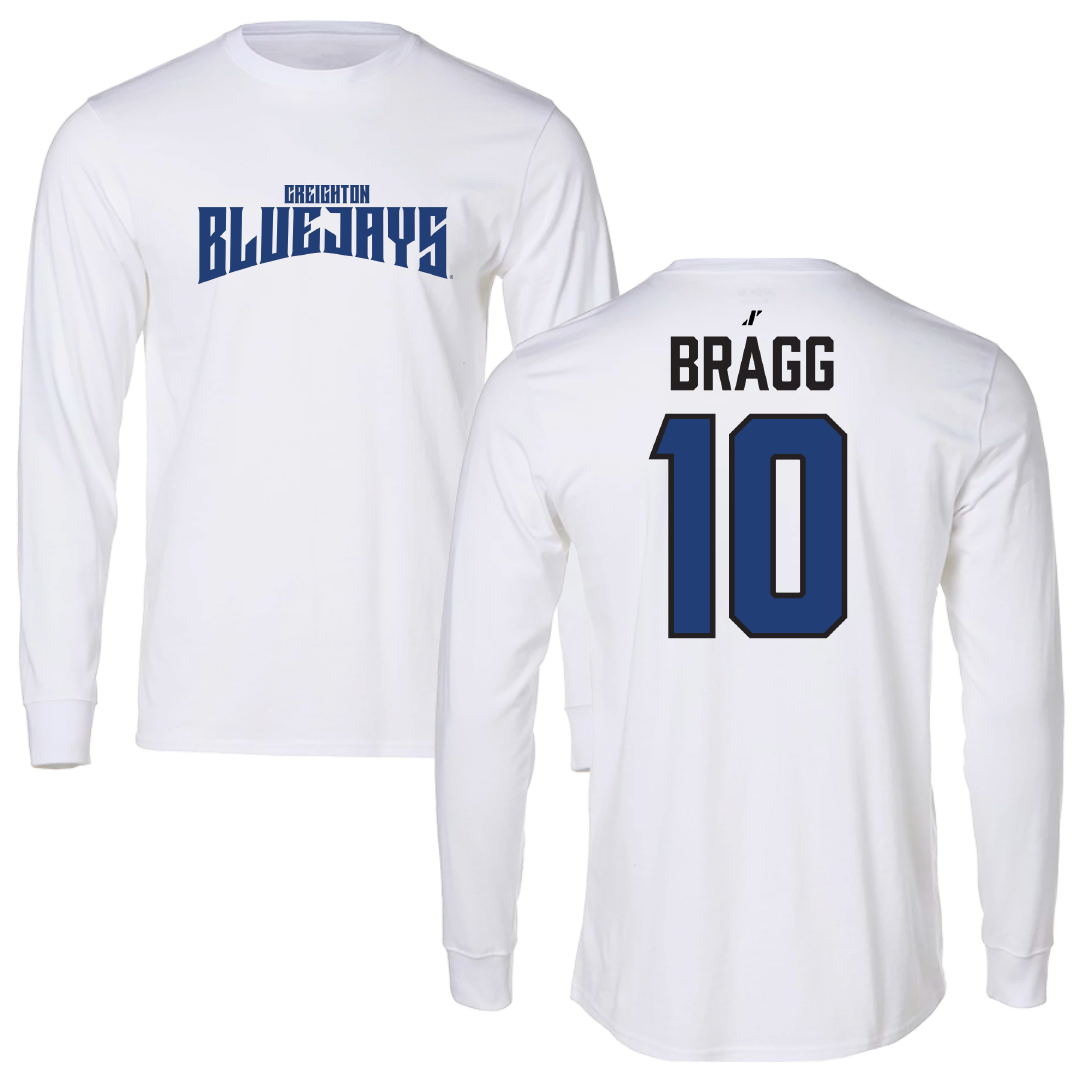 Creighton University Soccer White Classic Long Sleeve - #10 Anna Bragg