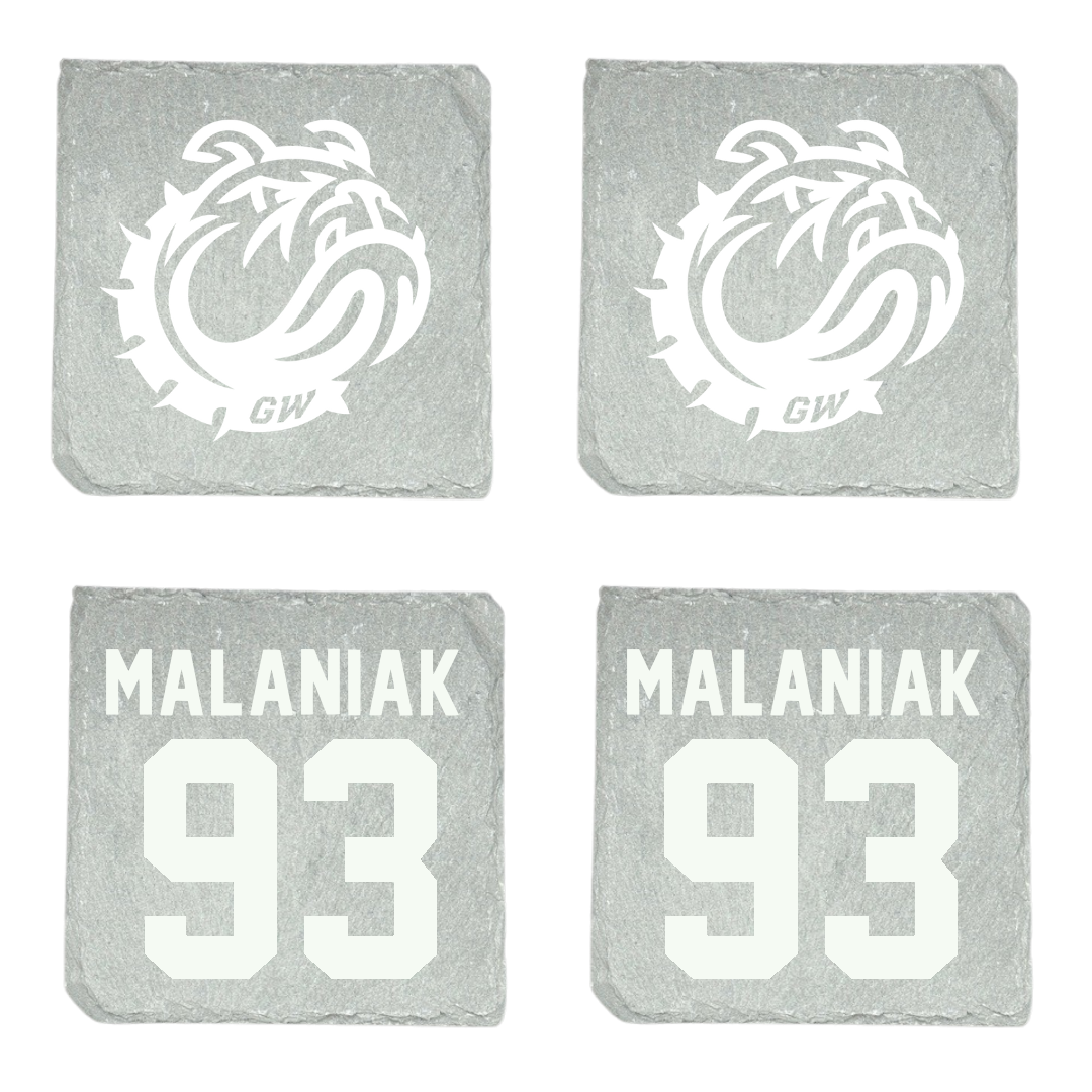 Gardner-Webb University Football Stone Coaster (4 Pack)  - #93 Cooper Malaniak