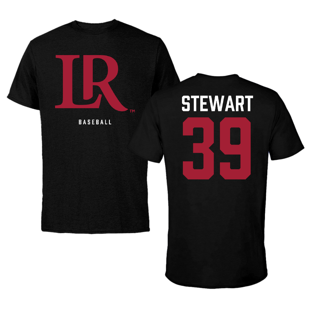 Lenoir-Rhyne University Baseball Black Tee - #39 Henry Stewart