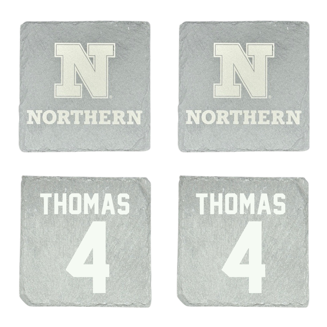 Northern State University Football Stone Coaster (4 Pack)  - #4 Kyle Thomas
