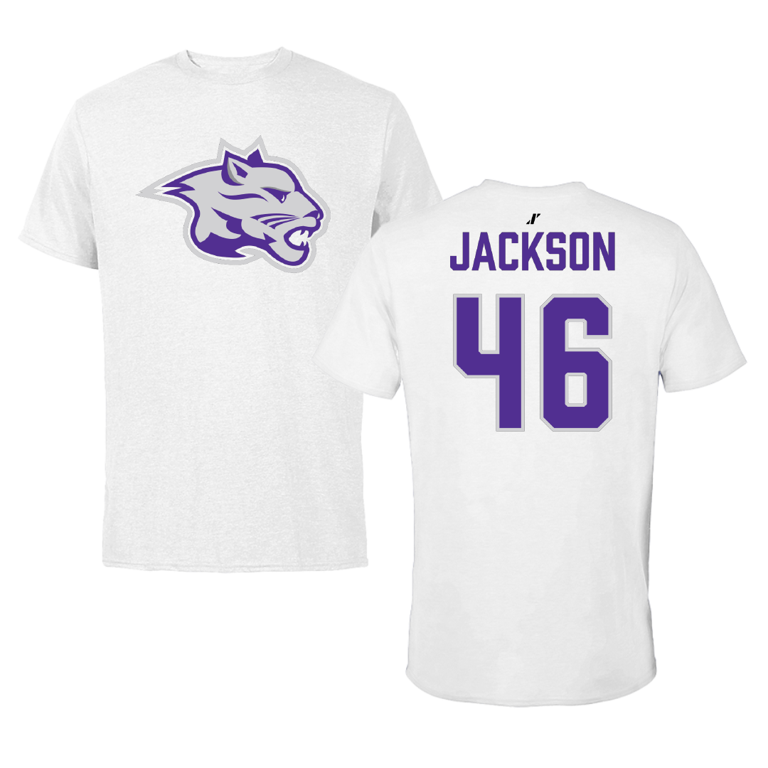 Young Harris College Baseball White Tee - #46 Tyler Jackson