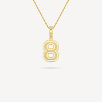 Gold Presidents Pendant and Chain - #8 Katherine Hawkes