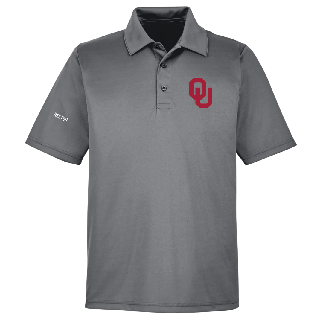 University of Oklahoma Rowing (W) Light Gray Polo - Lily Rector