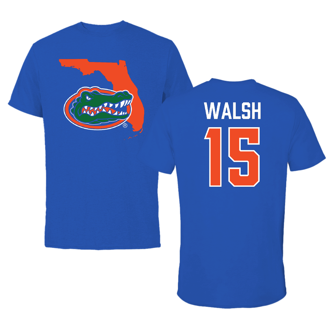 University of Florida Softball Blue State Tee - #15 Reagan Walsh